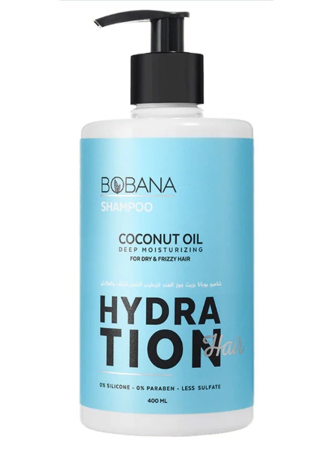 بوبانا شامبو زيت جوز الهند للشعر الجاف والتالف - ترطيب عميق ولمعان - 400 مل - Image 1